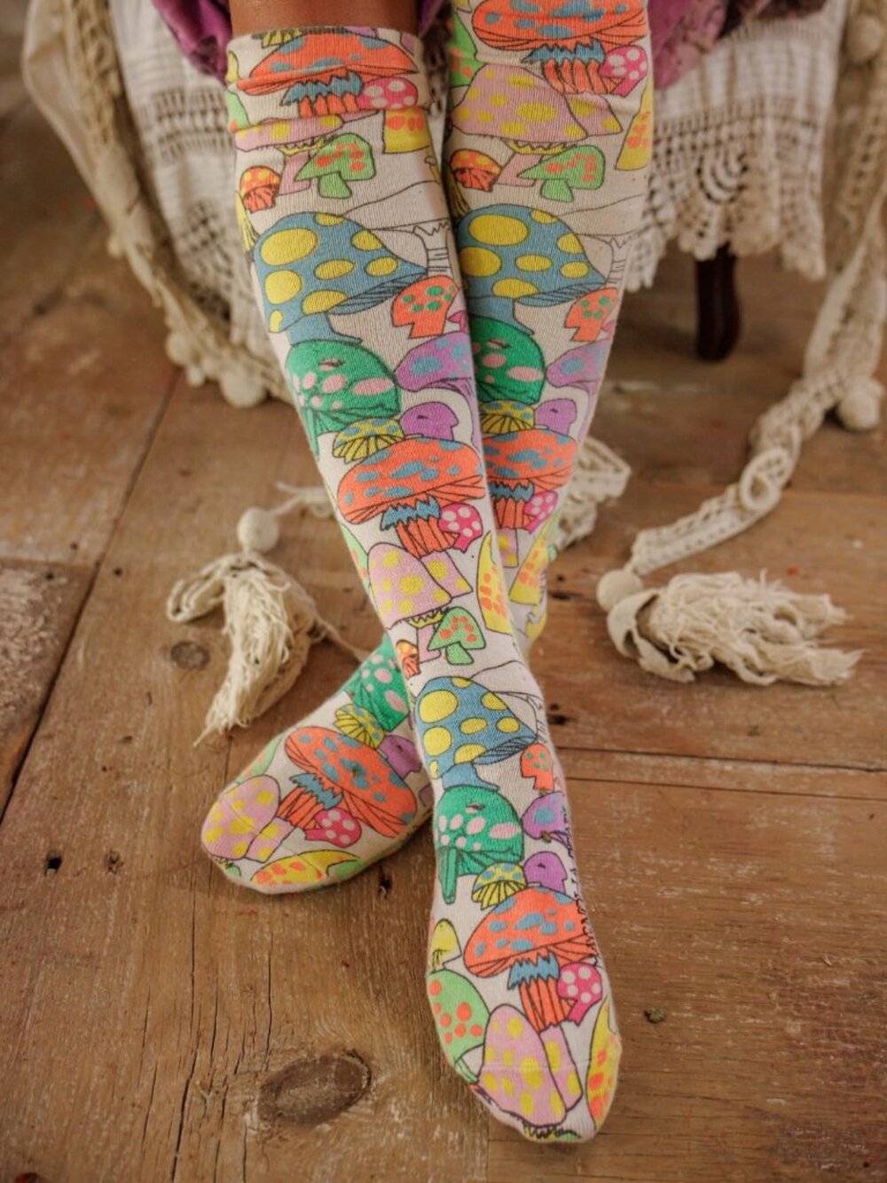 Magnolia Pearl Wonderland OTK Socks - Picture 4 of 4